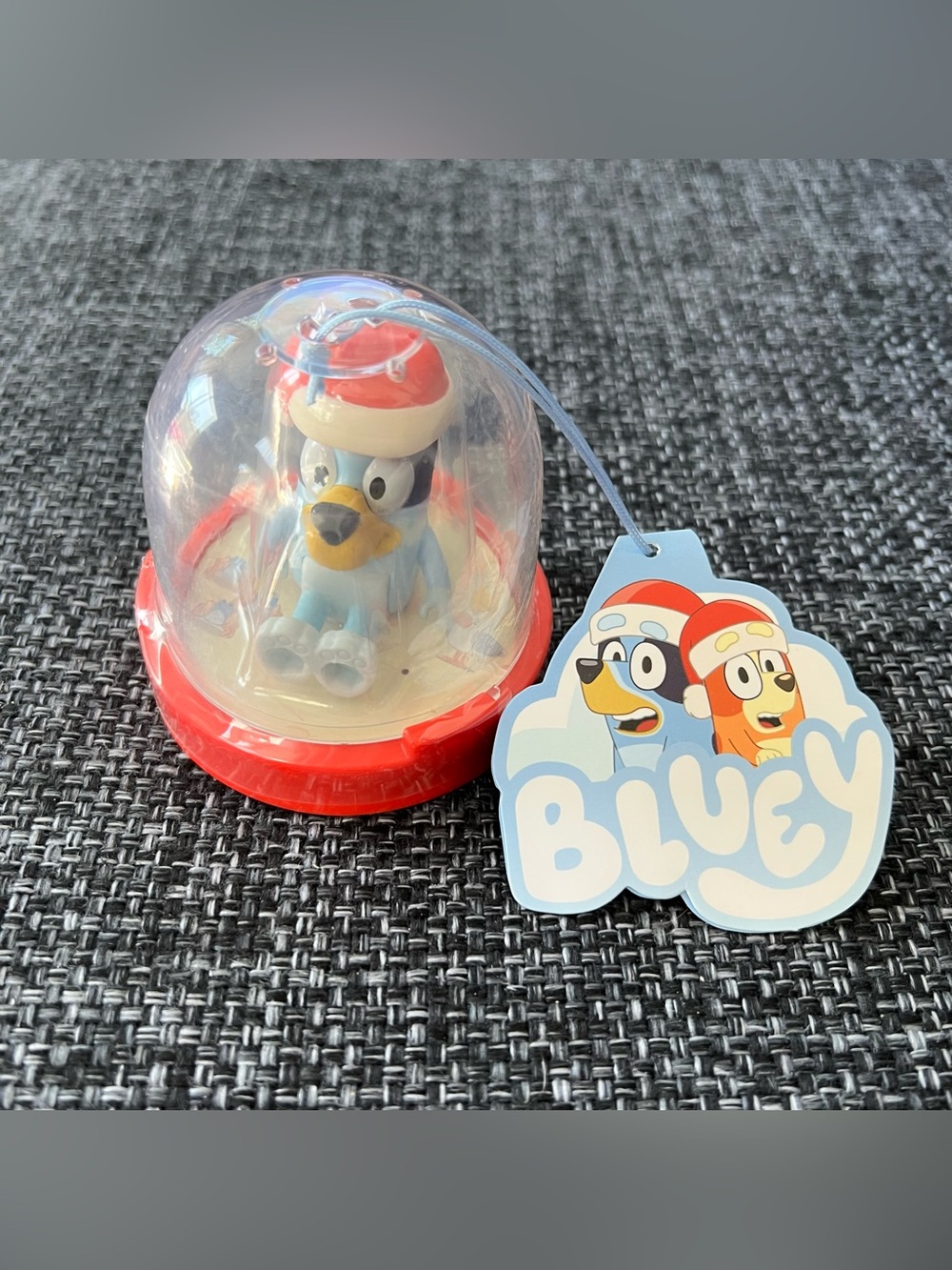 NWT Bluey with Santa Hat Toy Ornament